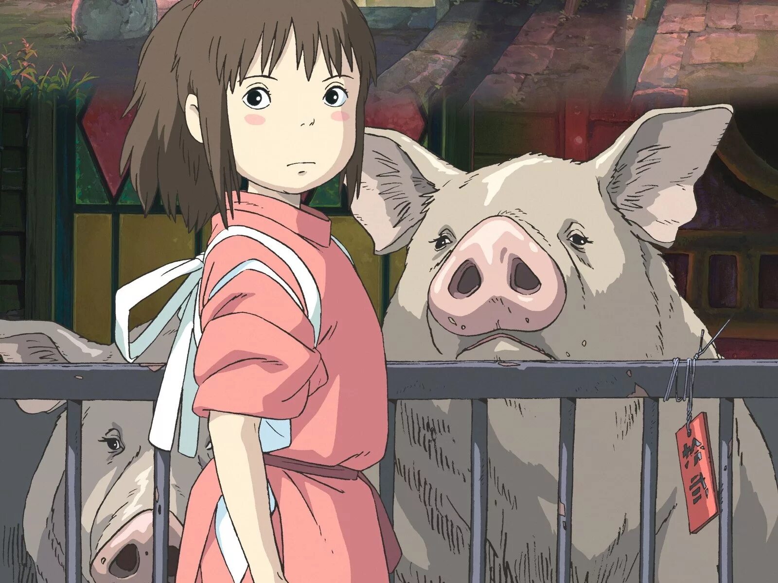 Унесённые призраками мультфильм 2001 свиньи. Хаяо миядзаки унесенные призраками свиньи. Аниме унесённые призраками родители. Свиньи родители девочка. Родители-свиньи в хаяо миядзаки.
