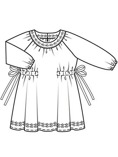 Платье реглан для девочки выкройка Free Patterns The Sara Project Page 2 Skirt patterns sewing, Blouse pattern sewi