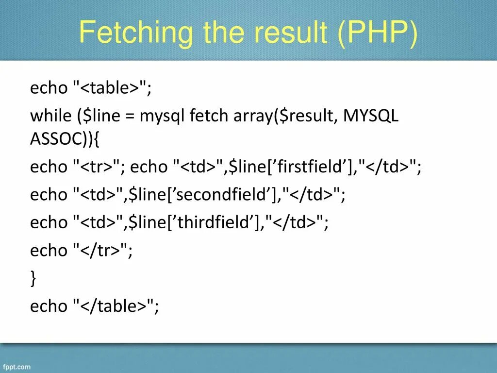 Mysql fetch assoc. Mysql fetch assoc