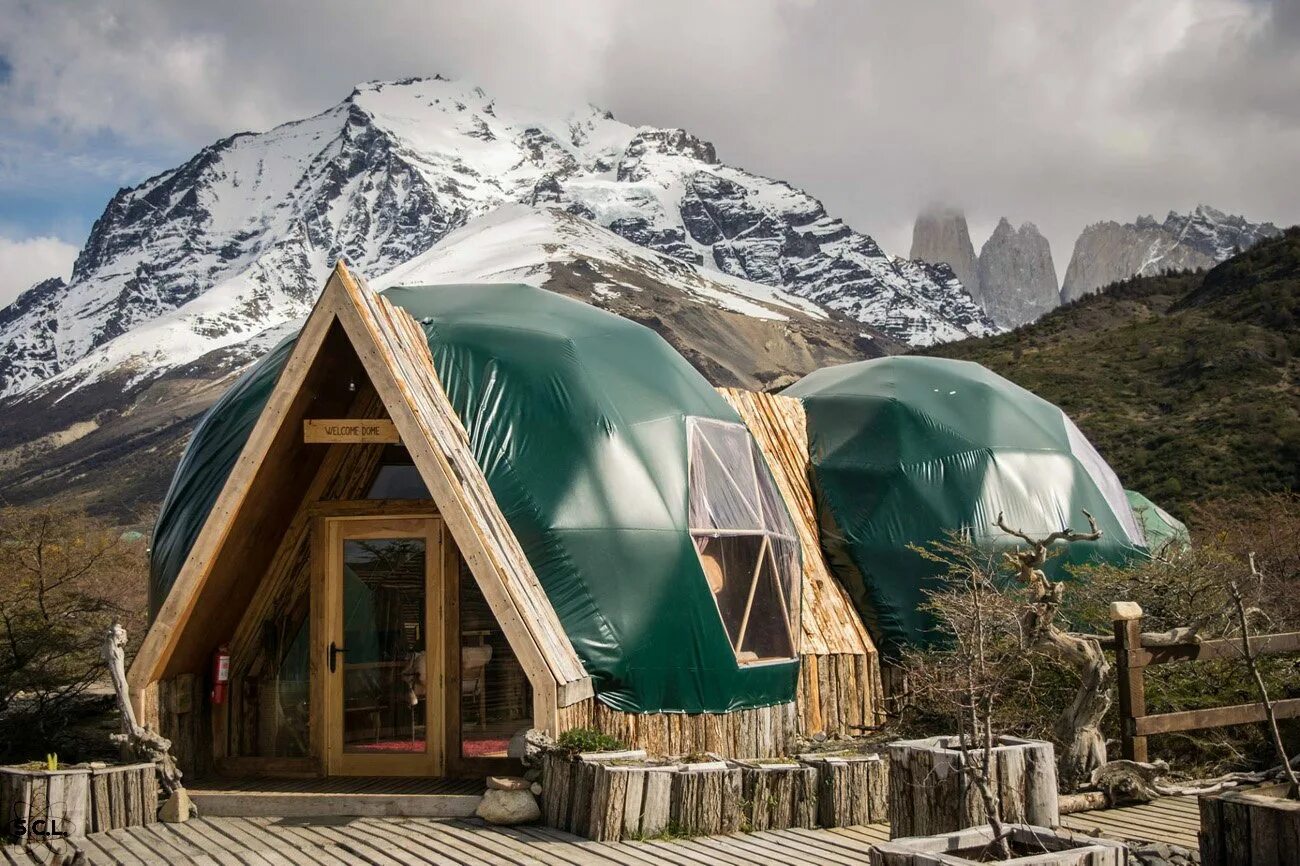 ECOCAMP Patagonia Чили. Глэмпинг ECOCAMP Patagonia, Чили. Глэмпинг горный Алтай. Глэмпинг Алтай купольный.