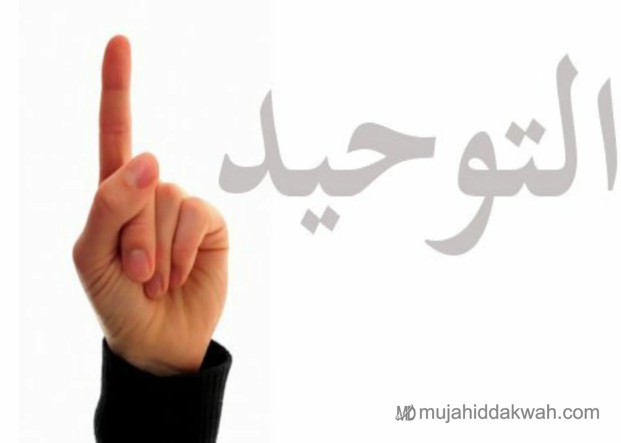 Мусульманский палец. Мусульманский знак.