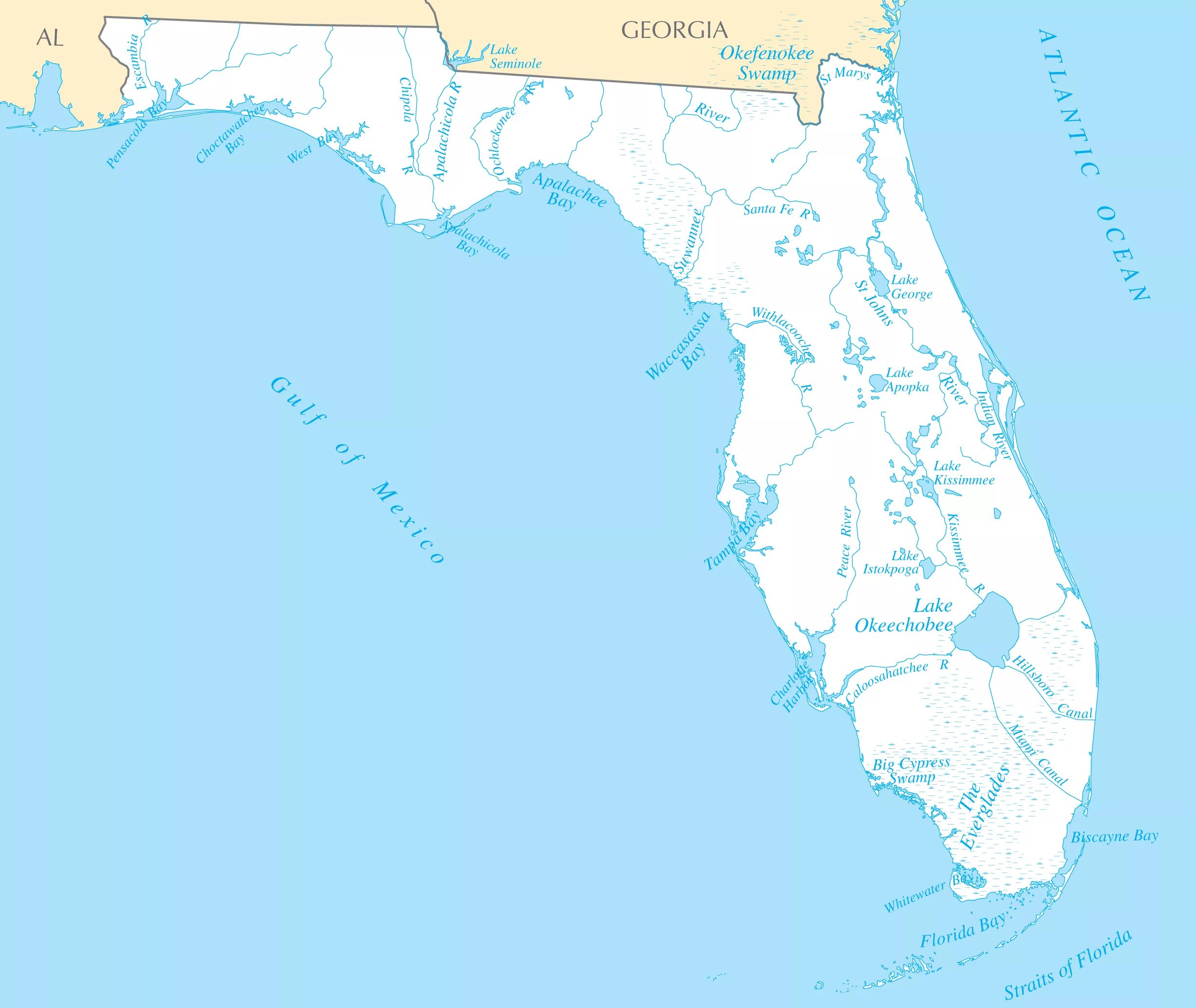 Florida Counties Map