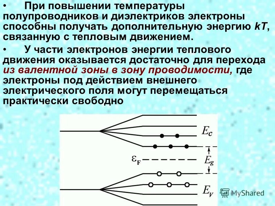 Увеличение температуры полупроводника