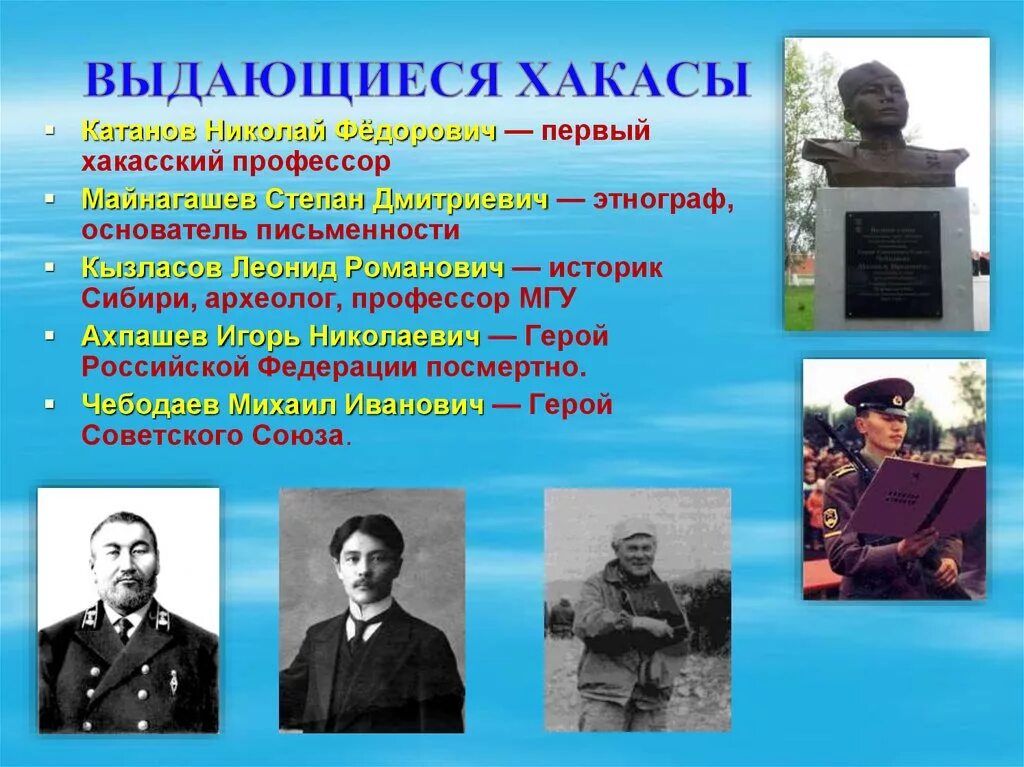 Знаменитые люди хакасии