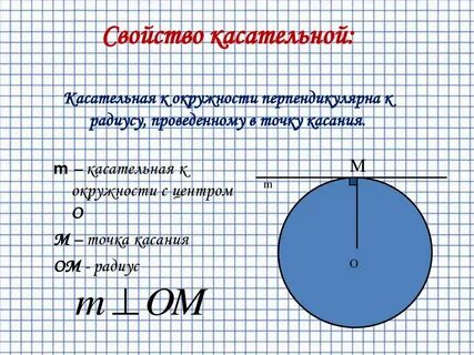 Прямая перпендикулярна окружности