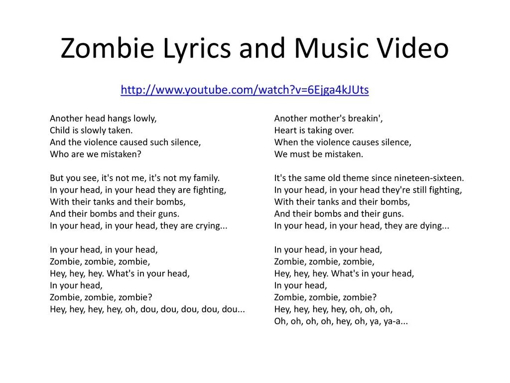 Перевод слова песня на на английском. Зомби текст. Zombie слова песни. Зомби песня текст. Zombie Cranberries текст.