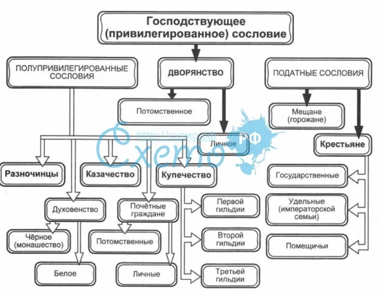 Социальная структура российского общества при Екатерине 2 схема. Сословная структура российского общества в первой половине 19 века. Схема сословий 19 века в России. Сословная структура российского общества 19 века. Структура общества при екатерине 2