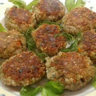 Котлеты из гречки с луком