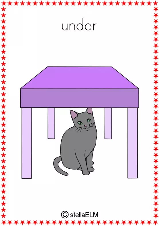Under tips. Предлоги in on under. prepositions of place карточки. предлог under. in on under карточки.