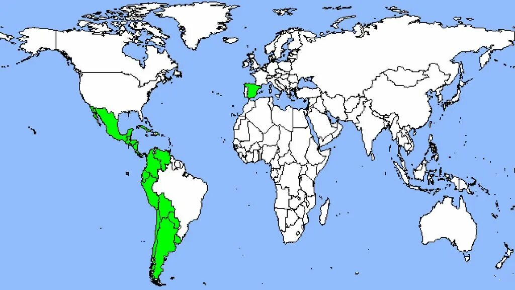Карта испанского языка в мире. Испанский язык на карте. Испаноговорящие страны на карте. Распространение испанского языка в мире.