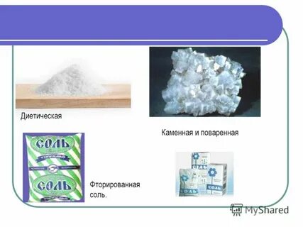 Компоненты соли