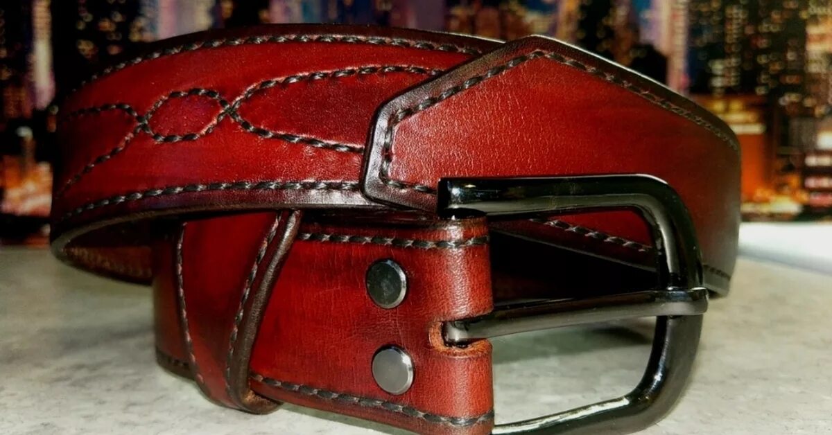 Как сделать отверстие в кожаном ремне