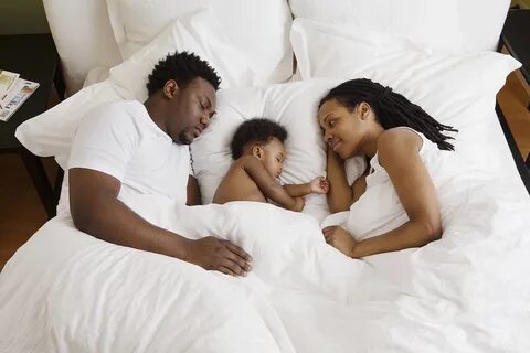Child sharing bed