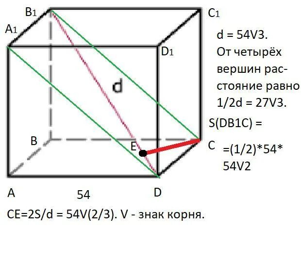 Рассчитать диагональ куба. Диагональ Куба. Формула нахождения диагонали Куба. Расстояние между диагоналями Куба. Расстояние диагонали Куба.