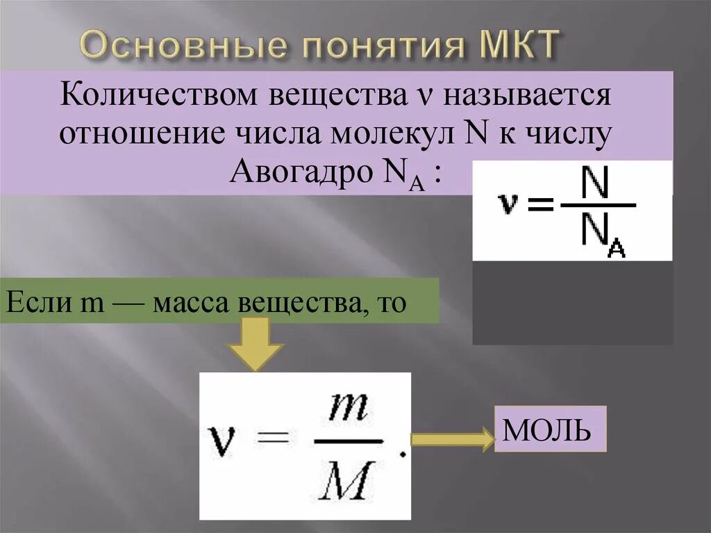 Кинетическая теория формула