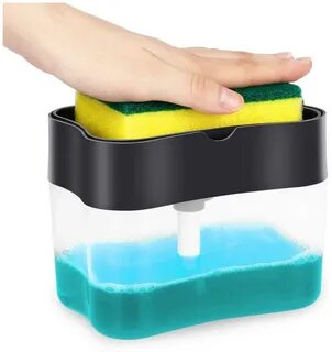 Soap pump and sponge