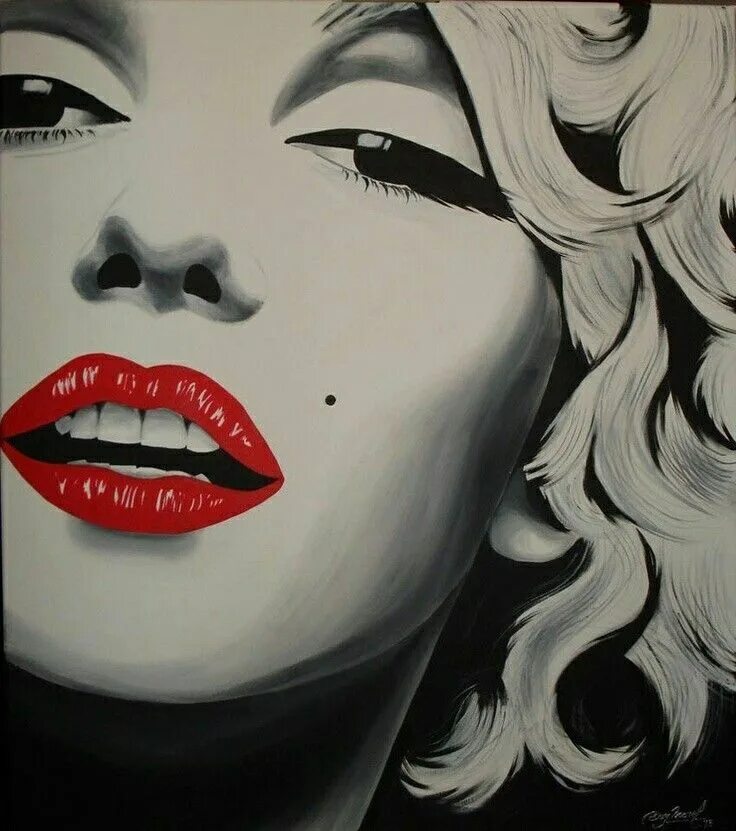 Обои взгляд, лицо, женщина, звезда, актриса, красавица, art, marilyn monroe на т