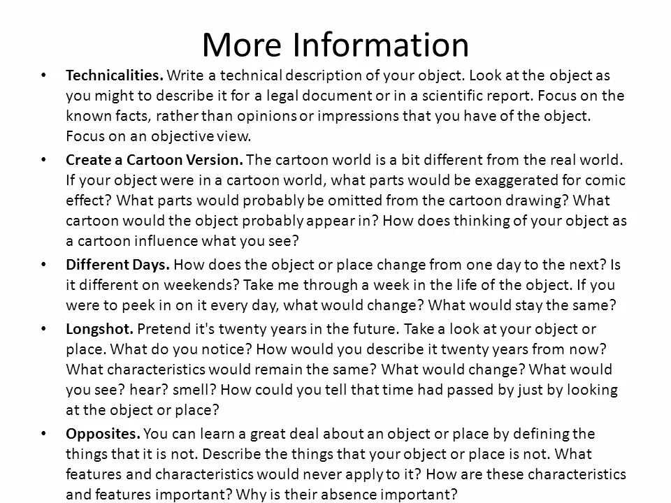 Write a description of your school