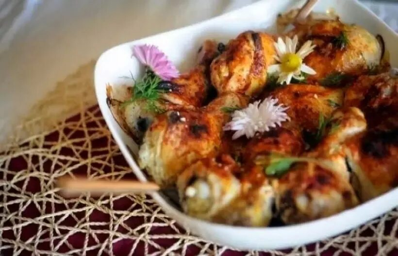 Как делается курица с грибами