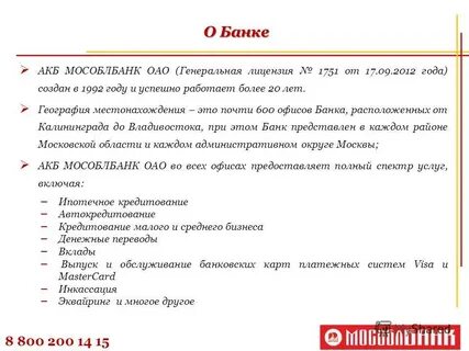 Мособлбанк санация