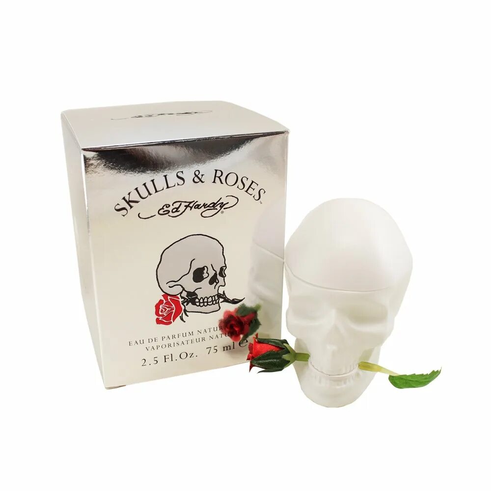 Духи череп розовый. Skulls and Roses духи. Парфюм с черепом. Ed Hardy Skulls & Roses.