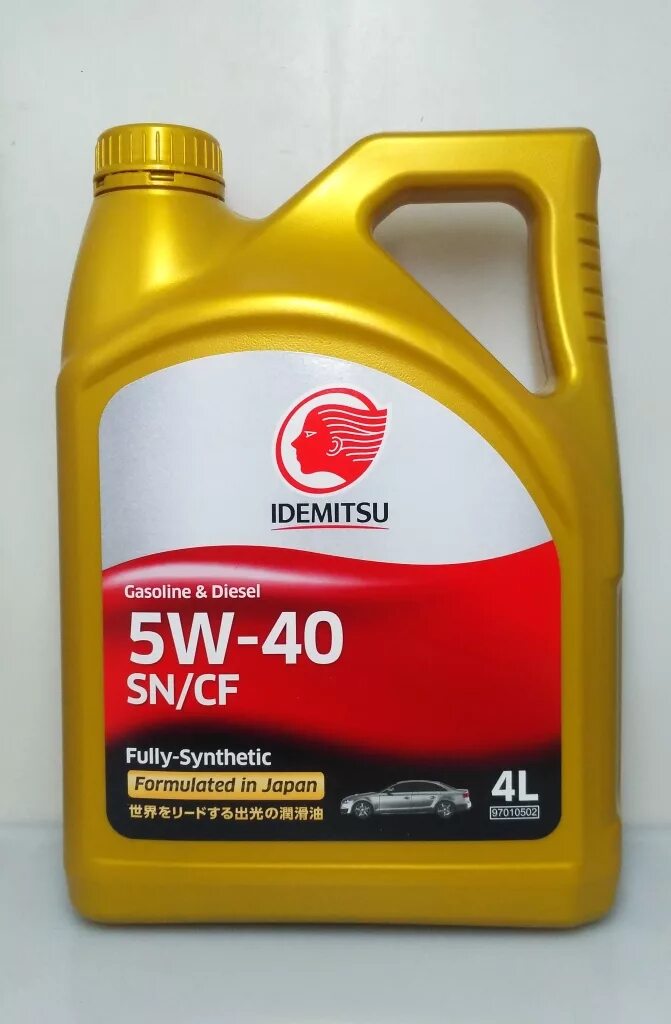 Масло 5w40 краснодар. Idemitsu 5w40 SN/CF. Idemitsu 5 40. Idemitsu 5w40 fully Synthetic. Idemitsu SN/gf-5 5w-30 4л.