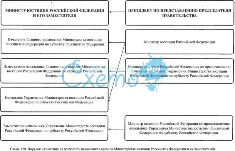 Назначение руководителей федеральных органов юстиции. Порядок назначения федеральных министров. министерство юстиции рф схема. схема заместителей и министерств. минюст рф схемы и таблицы.