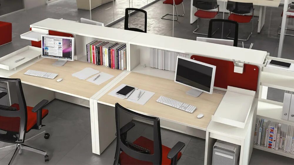Рабочее место в офисе. Офисная мебель для персонала опен офис. Рабочее место в офисе. Комплектация рабочих мест. Стол менеджера.