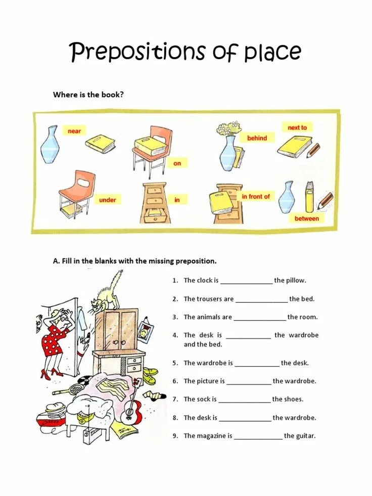 Тест английские предлоги места. Prepositions of place Worksheets for Kids. Предлоги места в английском Worksheets. Предлоги в английском Worksheets. Worksheet prepositions of place английский.