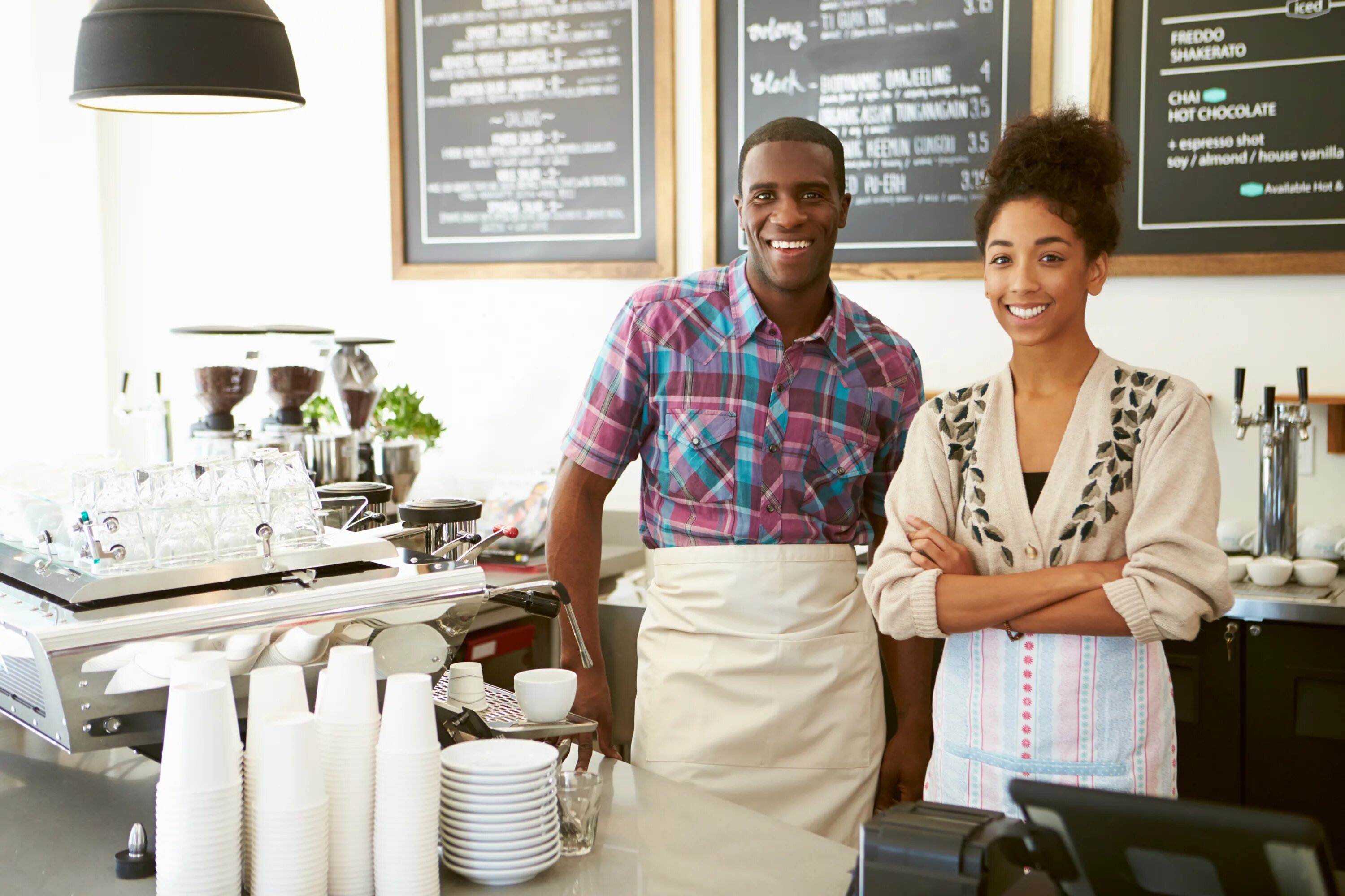 Small Business and Entrepreneurship. Entrepreneur Coffee shop. Small Business owner. Shop owner