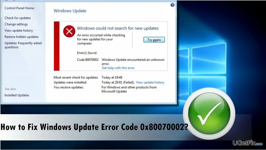 How to fix windows error. Код 80070002. ошибка скачивания 0x80070002. how to fix windows. 0x80070002 код ошибки в windows 7.
