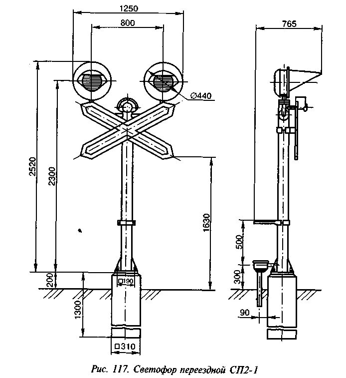 Сп 227.1326000 2014. Светофор переездной сп3-1 чертеж. Светофор переездной сигнализации. Фундамент мачтового светофора. Заземление Железный мачтовых светофоров.