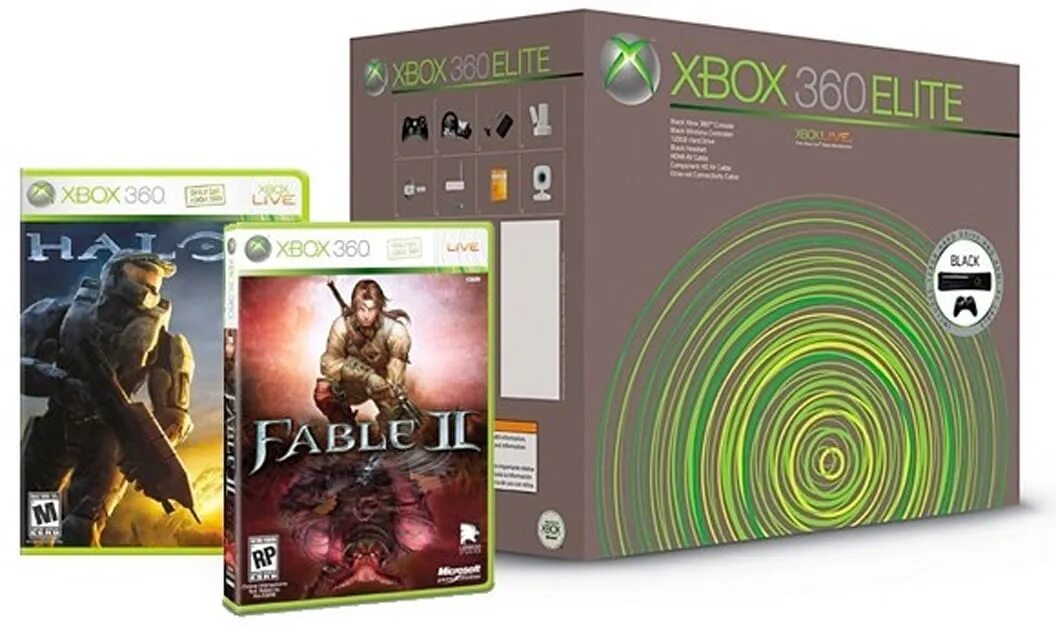 Fable 2 Xbox 360. Xbox 360 Halo 3 Bundle. Xbox one Halo 3 коробка. Xbox 360 Elite игры.