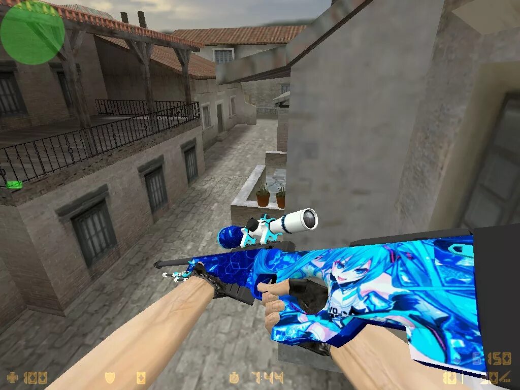 Awp сервера cs. Модель «awp  miku» для cs 1.6. авп скин мику. авп змеиная кожа.