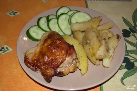 Рецепт жареных бедер курицы
