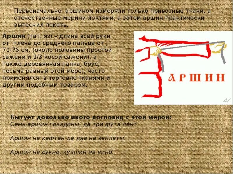 Аршин что это такое. Аршин. аршин локоть. аршин картинка. как мерить аршин.