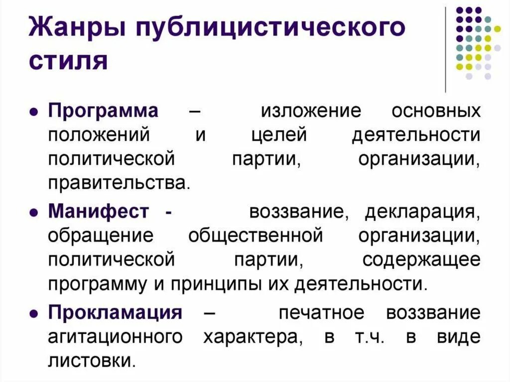 Программа изложения