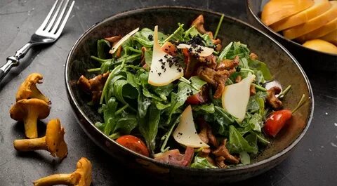 Рецепт вкусного салата с лисичками