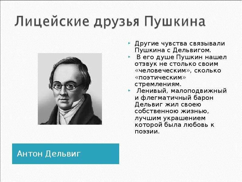 Дельвиг. Дельвиг сообщение. Друзья Пушкина. Лицейские друзья Пушкина. Назовите друзей пушкина