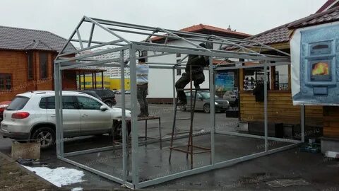 Каркас для гаража из сэндвич панелей