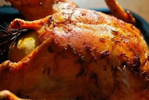 Куры в духовке с лимоном