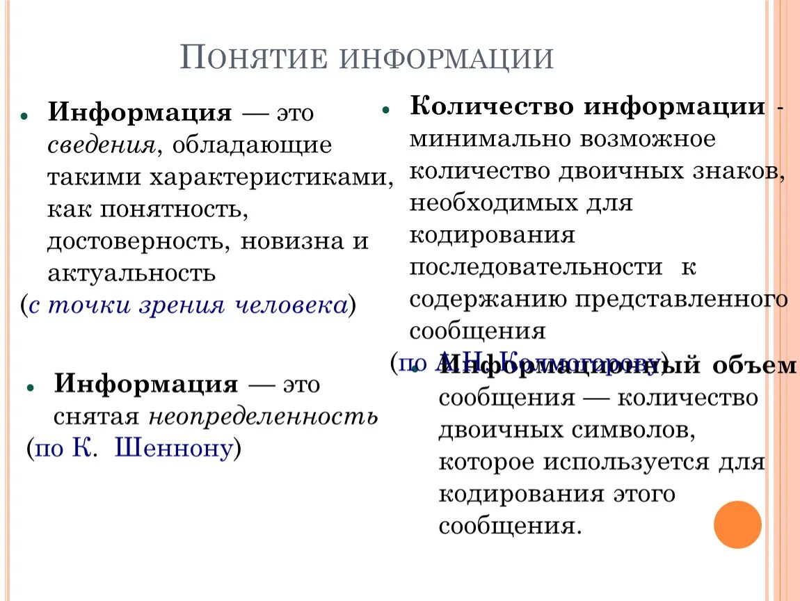 Понятия информация с обыденной точки зрения. Понятие количества информации. Информационные понятия. Понимание информации. Объем информации понятие.