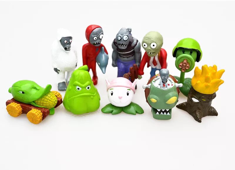 против игрушечный. набор фигурок растения против зомби.