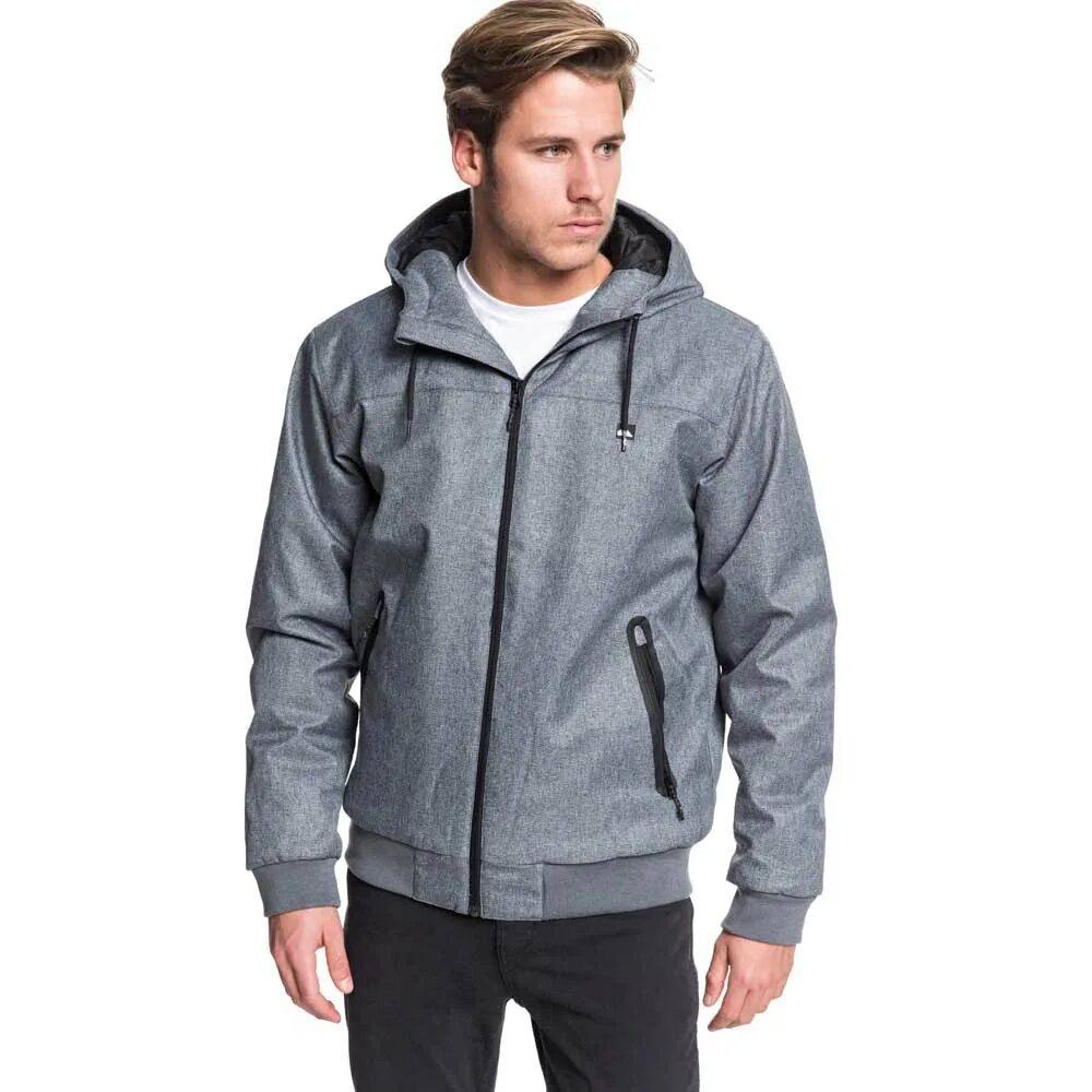 Куртка grey. Мужская куртка brooks quicksilver. куртка quiksilver серая. куртка quicksilver 15k серый меланж. мужская куртка с капюшоном brooks 5k.