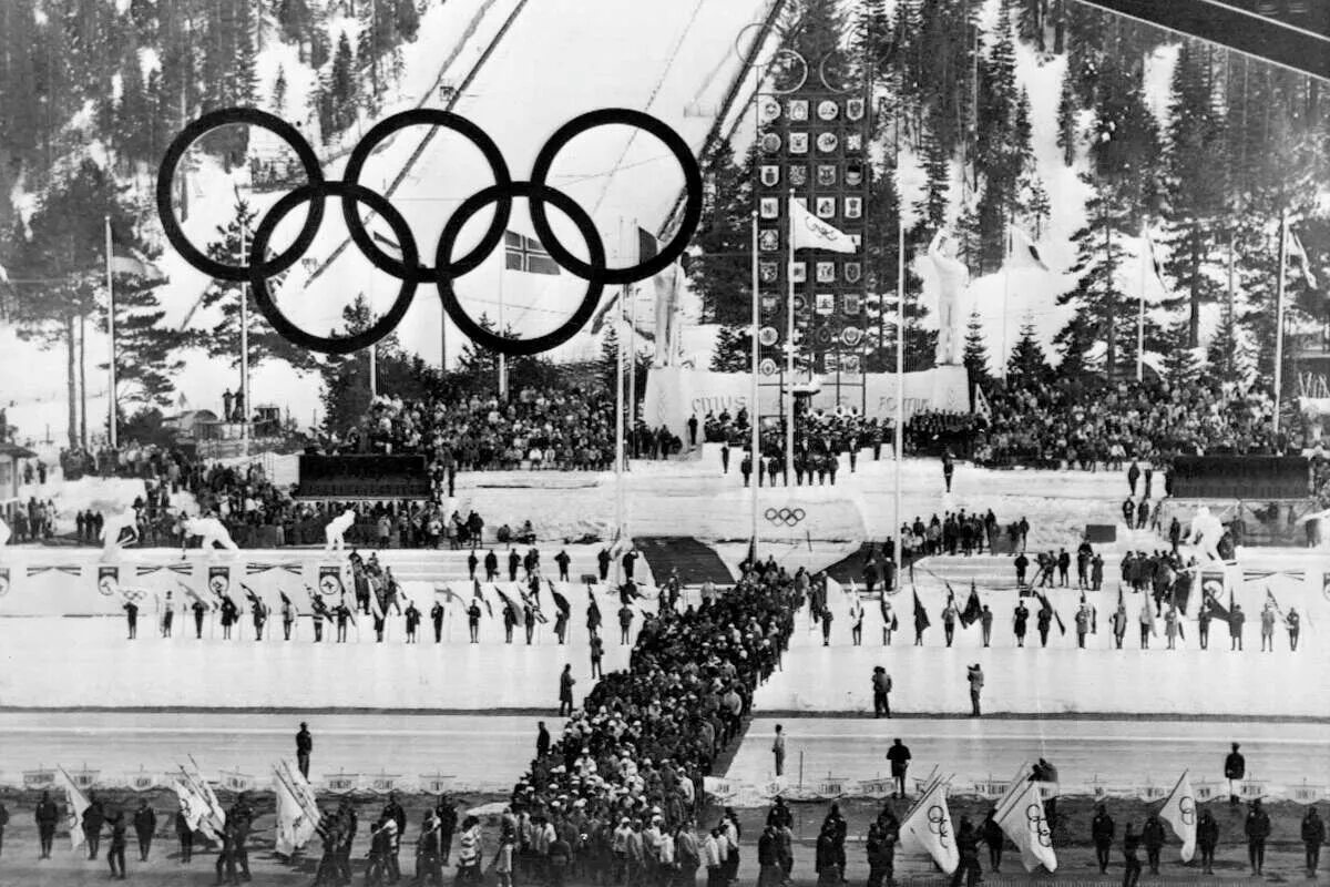 1960 Открылись VIII зимние Олимпийские игры в СКВО-Вэлли (США). СКВО-Вэлли 1960. Олимпийские игры зимние 1960 СКВО-Вэлли.