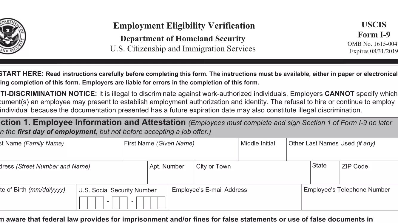 I form. I-9 form 2025. i830 for uscis. street number как заполнять. social security number.