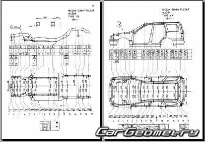 Размеры nissan sunny