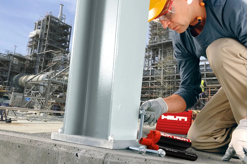 установка хим анкера