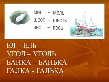 Сколько звуков и букв в слове мель