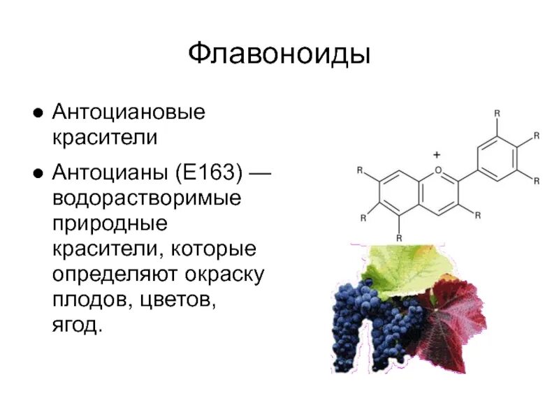 Виды флавоноидов. Антоцианы флавоноиды каротиноиды. Флавоноиды антоцианы пигменты. • Антоцианы красители антоцианы (е163). Флавоноиды антоцианы катехины.